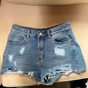 Nasty Gal jean shorts size UK 8 EU 36